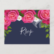 Casamento de Rosa Azul e Rosa Rosa - RSVP