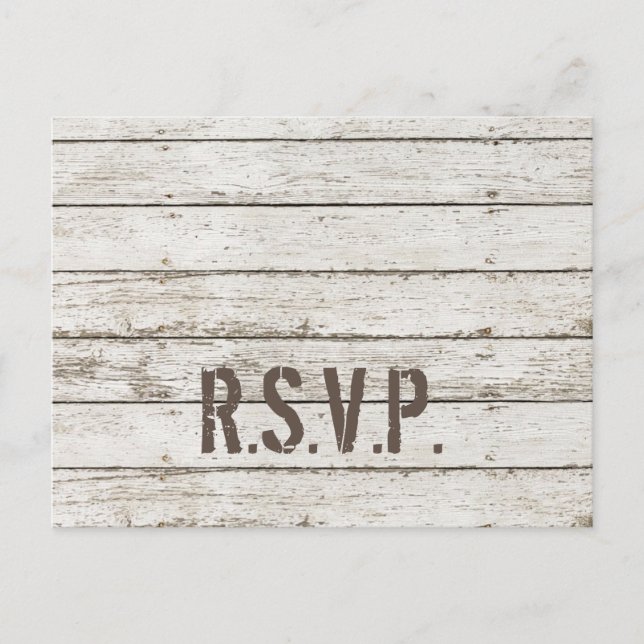 Cartão Postal De Convite casamento do celeiro de madeira branco de castanha (Frente)