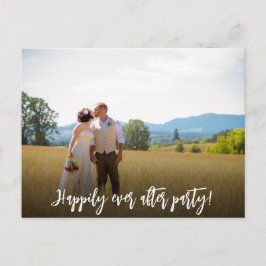 Cartão Postal De Convite Casamento Feliz Para Sempre Recepção de Casamento 