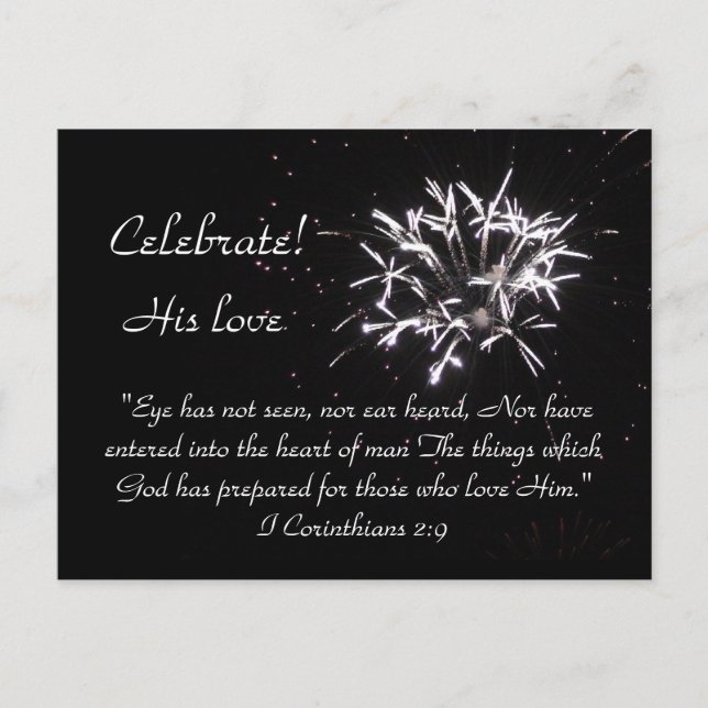 Cartão Postal De Convite Celebração! (Frente)