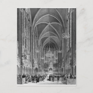 Cartão Postal De Convite Celebração da massa para a magistratura