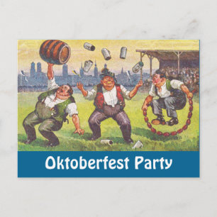 Cartão Postal De Convite Celebração de Oktoberfest do Partido Octoberfest d