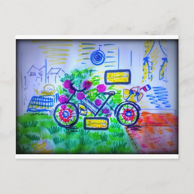 Cartão Postal De Convite Celebração do dia da Bastilha (Frente)