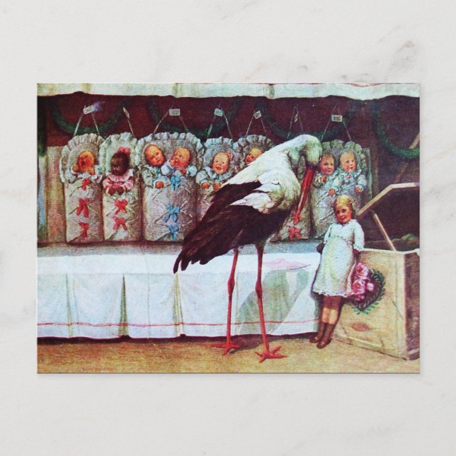 CARTÃO POSTAL DE CONVITE CHÁ DE FRALDAS 3 DE ARMAZENAMENTO (Frente)