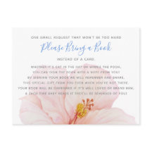 Chá de fraldas tropical de Hibiscus Traga um Cartã