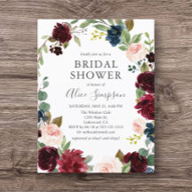 Chá de panela de Caligrafia Floral do Jardim Russo