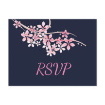 Cherry Blossom - marinho Rosa RSVP