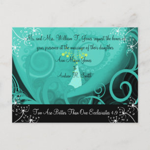 Cartão Postal De Convite Christian Calla Lily 2 é melhor que um