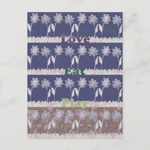 Cartão Postal De Convite Citação de inspiração para chuveiro de bebê azul a