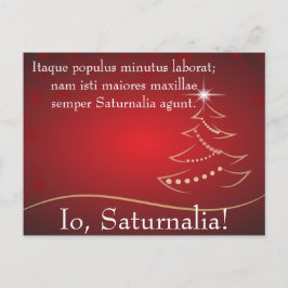 Cartão Postal De Convite Citação Io Saturnalia de Petrônio