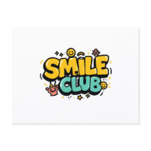 Clube do Sorriso Tipografia de Desenho Animado Fof
