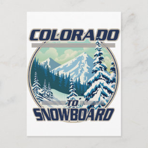 Cartão Postal De Convite Colorado Para Esqui Aquático