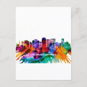 Cartão Postal De Convite Colorado Primavera Skyline