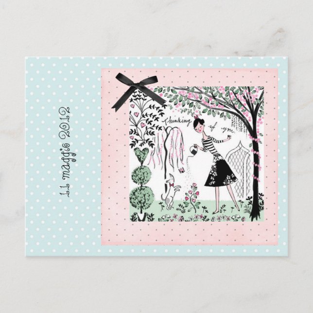 Cartão Postal De Convite convidar para uma festa de aniversário (Frente)