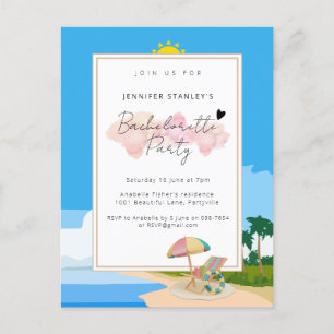 Cartão-postal de convite, Convite à Bachelorette d