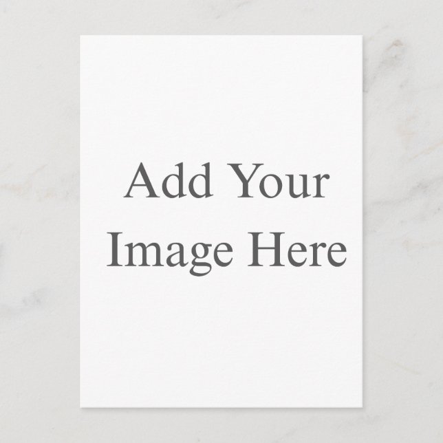 Cartão Postal De Convite Crie seu próprio branco (Frente)