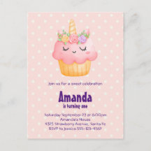 Cupcake rosa-claro com Rosas - Aniversário