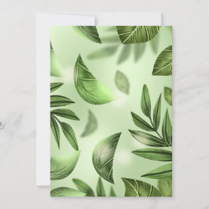 Cartão postal de convite de 5" x 7"