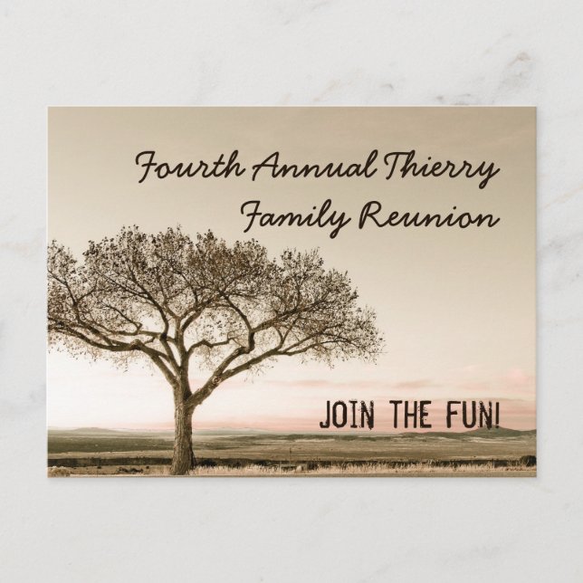 Cartão-postal de convite de alto país para a união (Frente)