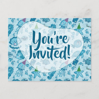 Cartão-postal de Convite de Aniversário para a Vid