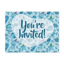 Cartão-postal de Convite de Aniversário para a Vid