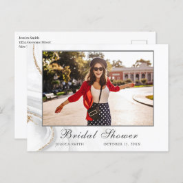 Cartão-postal de convite de FOTO de Chá de panela 