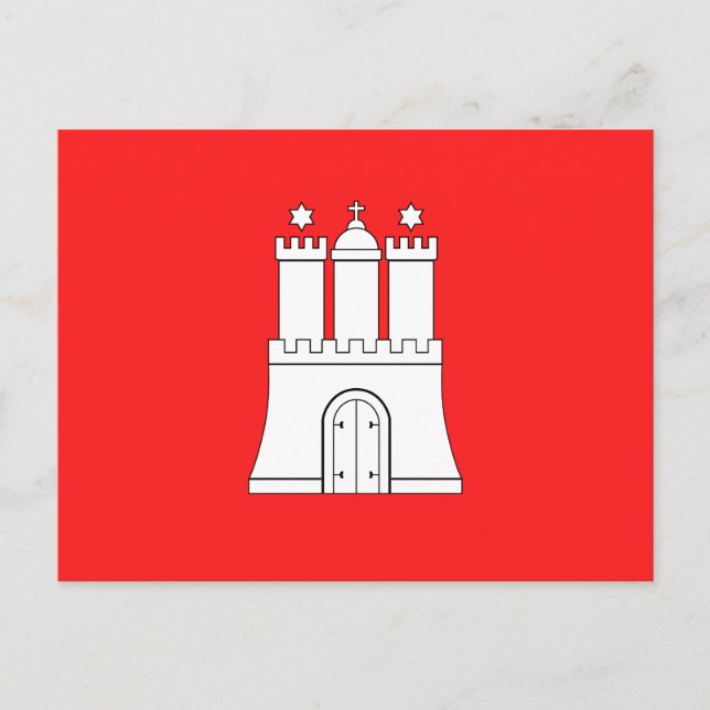 Cartão postal de convite de Hamburgo (Frente)