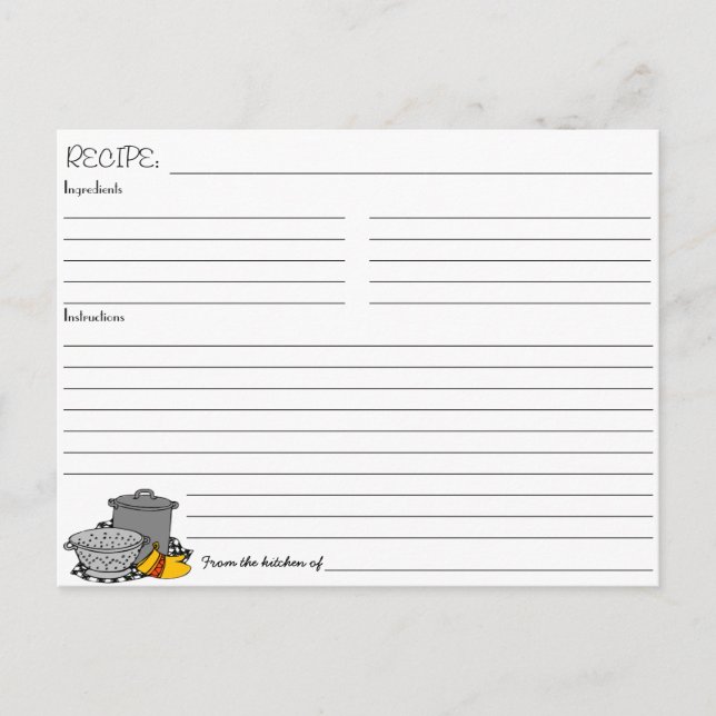 Cartão-postal de Convite de Receita de chá de pane (Frente)