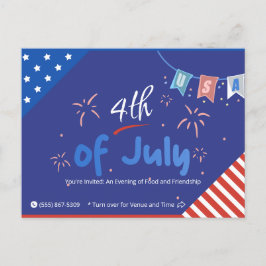 Cartão Postal De Convite Deixe a Liberdade Brilhar!