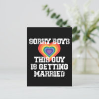 Desculpe Rapazes Esta Cara Está Se Casando Com Gay