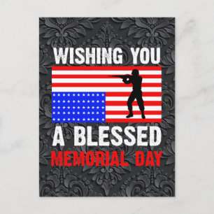 Cartão Postal De Convite Desejando um Memorial Day Abençoado-62237