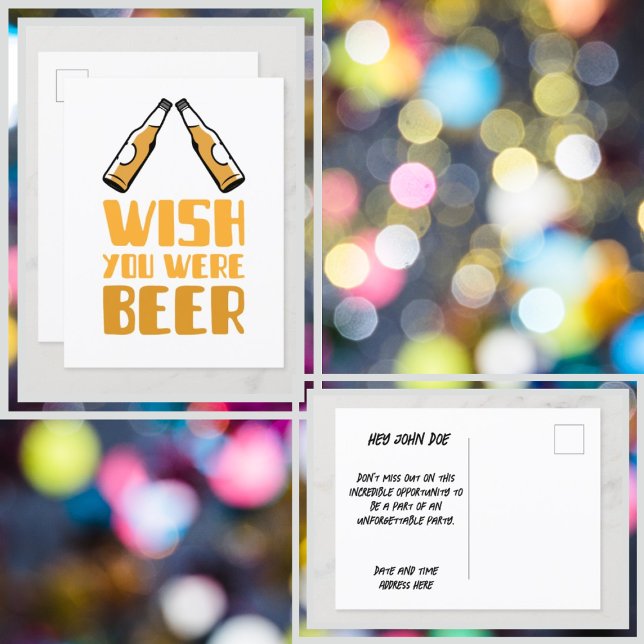 Cartão Postal De Convite Desejo Personalizado Que Fosse Uma Testemunha Engr (Criador carregado)