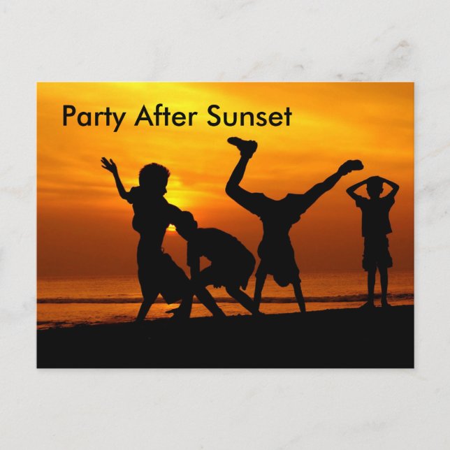 Cartão Postal De Convite Divertido (Frente)