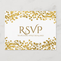 Dourado Tone Baby's Breath White Elegant