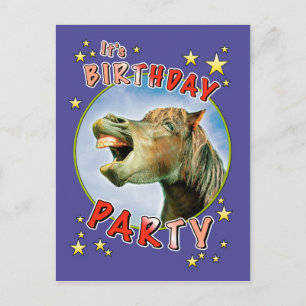 Cartão Postal De Convite É festa de aniversário