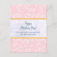 Elegante Floral em Aquarela para Feliz Dia das Mãe
