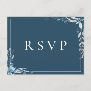 Cartão Postal De Convite Elegante Pedido de Música para RSVP de Casamento F