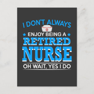 Cartão Postal De Convite Enfermagem   Enfermeira aposentada