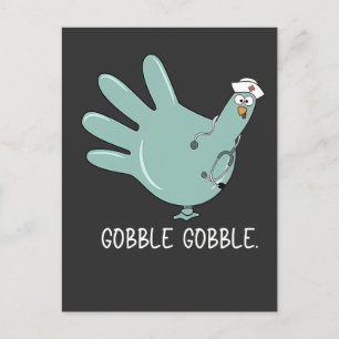 Cartão Postal De Convite Enfermeira de Urgência Peru Gobble Squad Enfermeir
