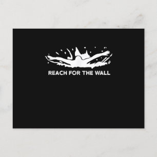 Cartão Postal De Convite Equipe de Natação do esporte para nadadores engraç