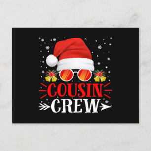 Cartão Postal De Convite Equipe de Primo Papai Noel Natal.Png