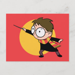 Cartão Postal De Convite Esboço HARRY POTTER™ Casting Spell