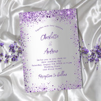 Espargos roxos violetas de prata de casamentos