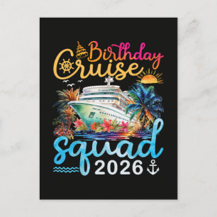 Cartão Postal De Convite Esquadrão do Cruzeiro de Aniversário 2026