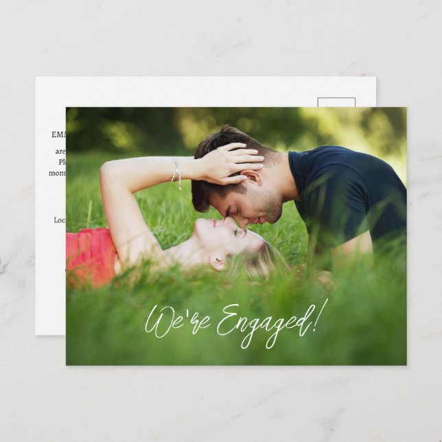 Cartão Postal De Convite Estamos envolvidos (Frente/Verso)