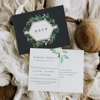 Estufa | Watercolor Botanical Meal Choice RSVP