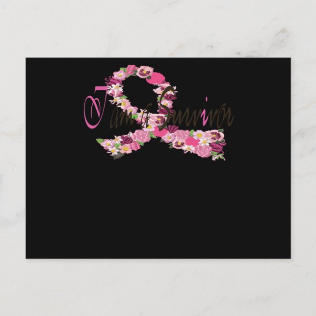 Cartão Postal De Convite Eu Sou Uma Consciência De Cancer De Sobrevivência (Frente)