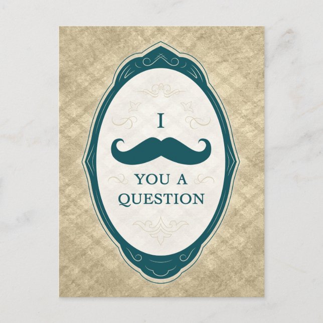 Cartão Postal De Convite Eu Te Dou Uma Questão De Moldura (Frente)