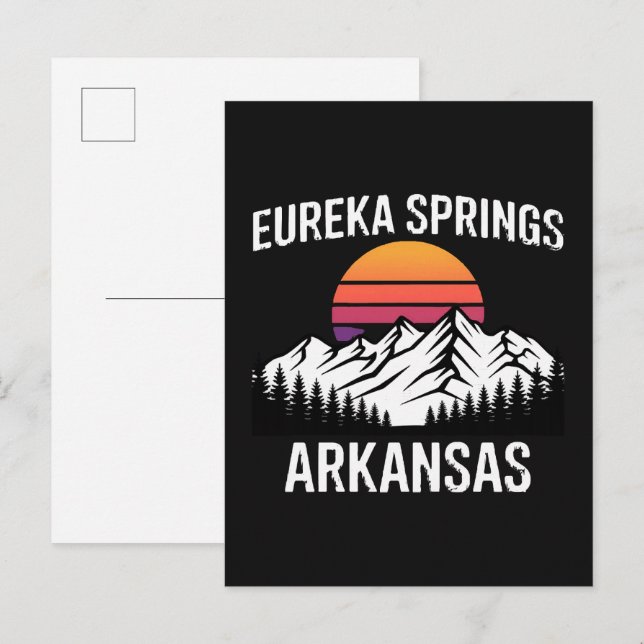 Cartão Postal De Convite Eureka Springs (Frente/Verso)