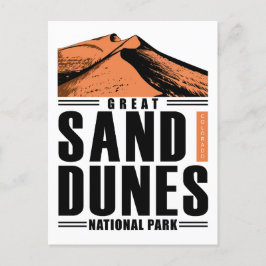 Cartão Postal De Convite Excelente Sand Dunes National Park Colorado